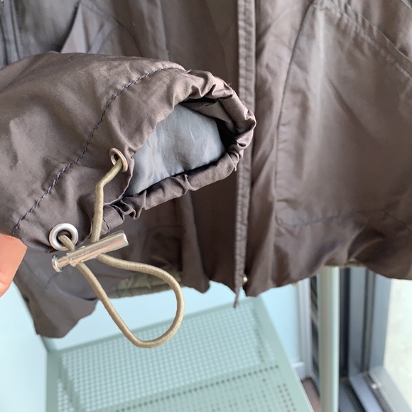 Zara Trafaluc Army Green Rain Coat - Picture 6 of 7